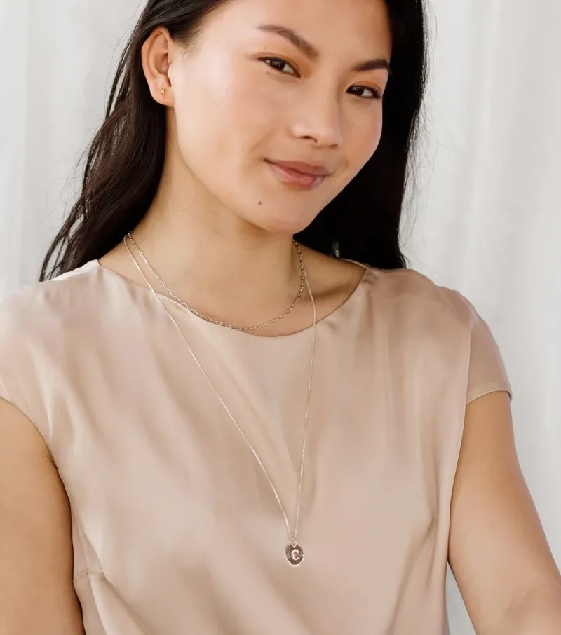 Syster P Beloved Lång Box Kedja Silver>Halsband Discount