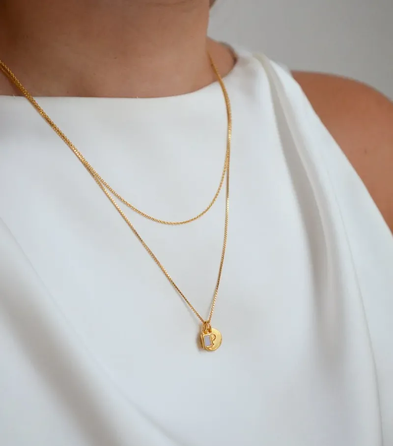 Syster P Beloved Medium Box Kedja Guld>Halsband Outlet
