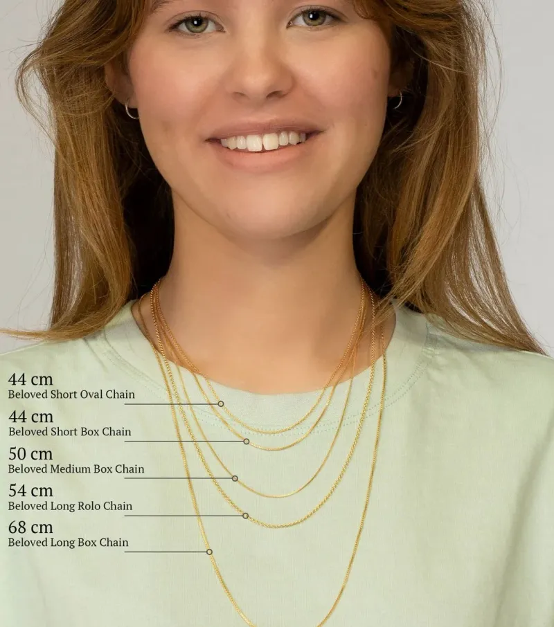 Syster P Beloved Medium Box Kedja Guld>Halsband Outlet