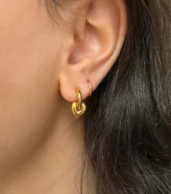 Syster P Beloved Mini Hoops Guld><noscript><img width=