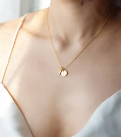 Syster P Beloved Squared Hänge Moonstone Guld><noscript><img width=