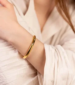 Syster P Bolded Bangle Guld><noscript><img width=