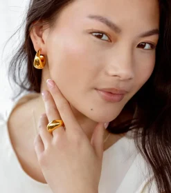 Syster P Bolded Big Ring Guld><noscript><img width=