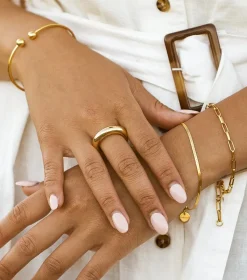 Syster P Bolded Ring Guld><noscript><img width=