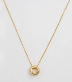 Syster P Bolded Wavy Guld>Halsband Discount