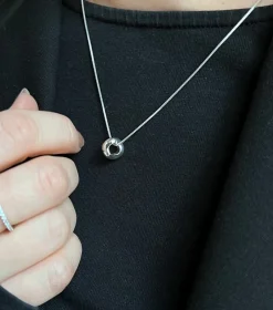 Syster P Bolded Wavy Silver>Halsband Outlet