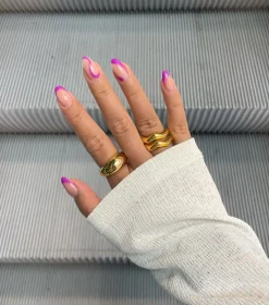 Syster P Bolded Wavy Ring Guld><noscript><img width=