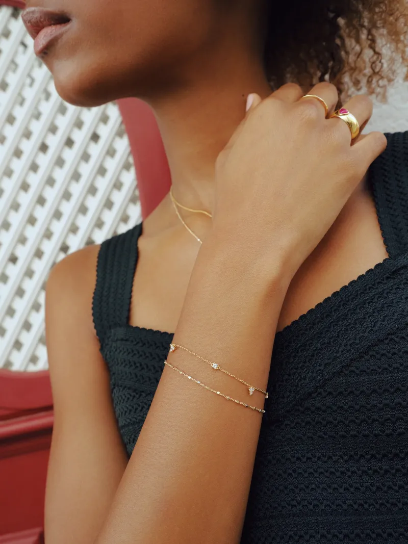 Syster P Celestia Guld>Armband