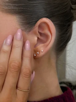 Syster P Celestia Small Studs Guld>Örhängen New