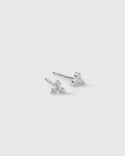 Syster P Celestia Triple Stone Studs Silver>Örhängen Online