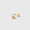 Syster P Celestia Triple Stone Studs Gold>Örhängen New