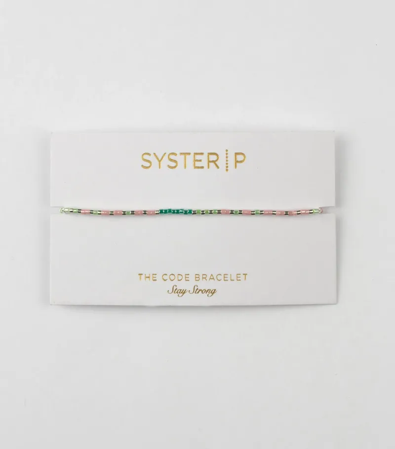Syster P Code Silver STAY STRONG>Armband Best