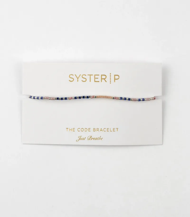 Syster P Code Silver JUST BREATHE>Armband Hot