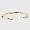 Syster P Florentina Bangle Guld Green Jade>Armband Outlet