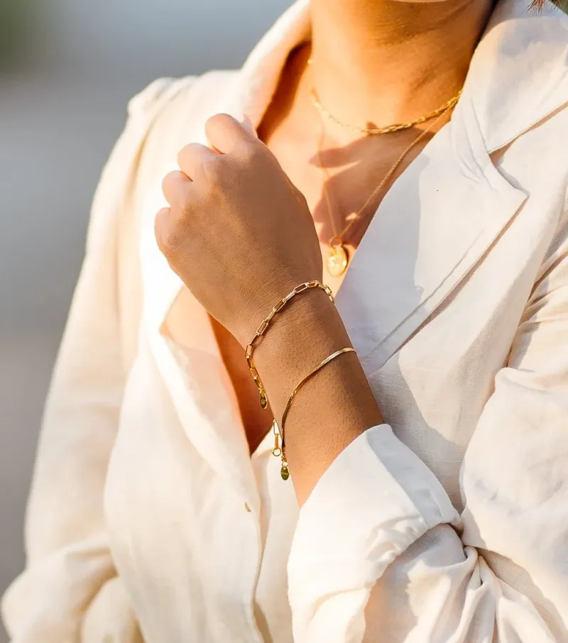 Syster P Herringbone Guld>Armband Outlet