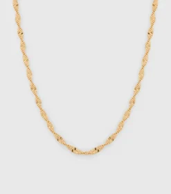 Syster P Herringbone Twisted Guld>Halsband Outlet