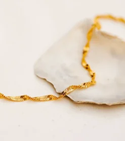 Syster P Herringbone Twisted Guld><noscript><img width=