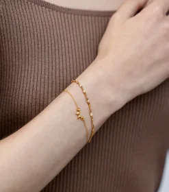 Syster P Herringbone Twisted Guld><noscript><img width=