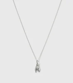 Syster P Melinda Double Petal Silver>Halsband Discount