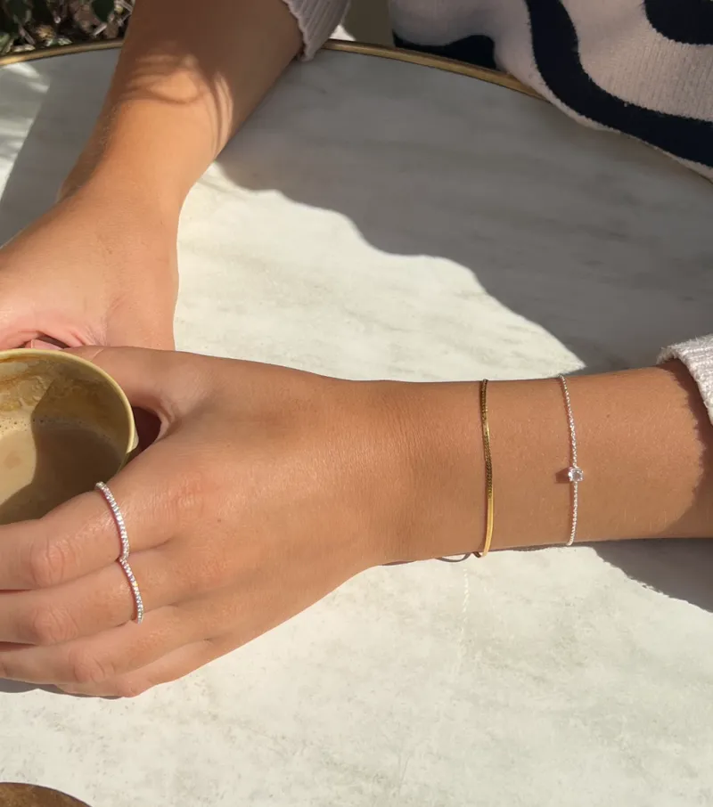 Syster P Minimalistica Solo Nova Silver>Armband Clearance