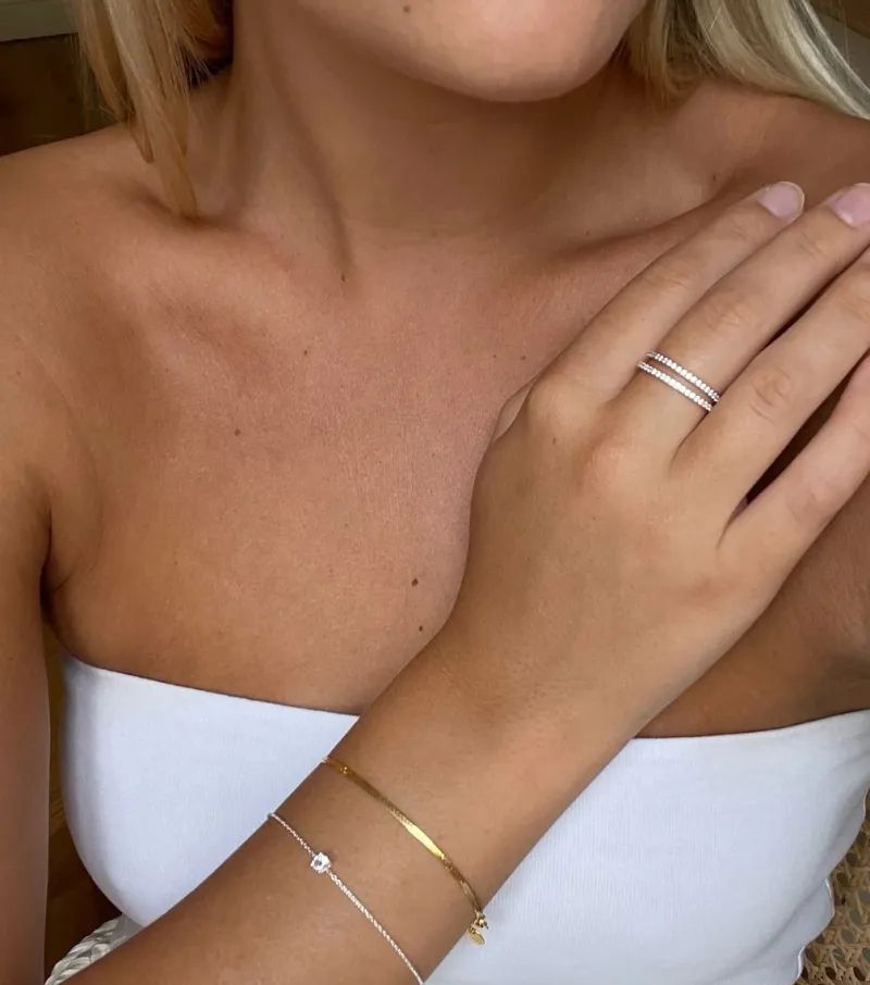 Syster P Minimalistica Solo Nova Silver>Armband Clearance