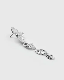 Syster P Moulded Long Single Earring Silver ES1276>Örhängen Best
