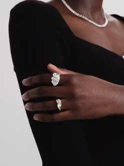 Syster P Moulded Narrow Ring Silver><noscript><img width=
