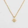 Syster P North Star Kort Guld>Halsband Sale