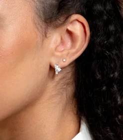 Syster P Pam Hoops Silver>Örhängen Hot