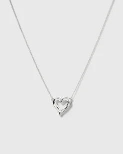 Syster P Puff Heart Silver>Halsband