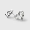 Syster P Puff Heart Silver>Örhängen Online
