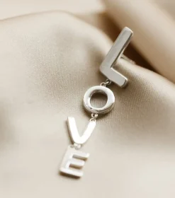 Syster P Örhänge True Love BIG L Single Silver (Mega kampanj)>Örhängen Discount