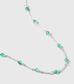 Syster P Santa Monica Silver Green Onyx>Armband New
