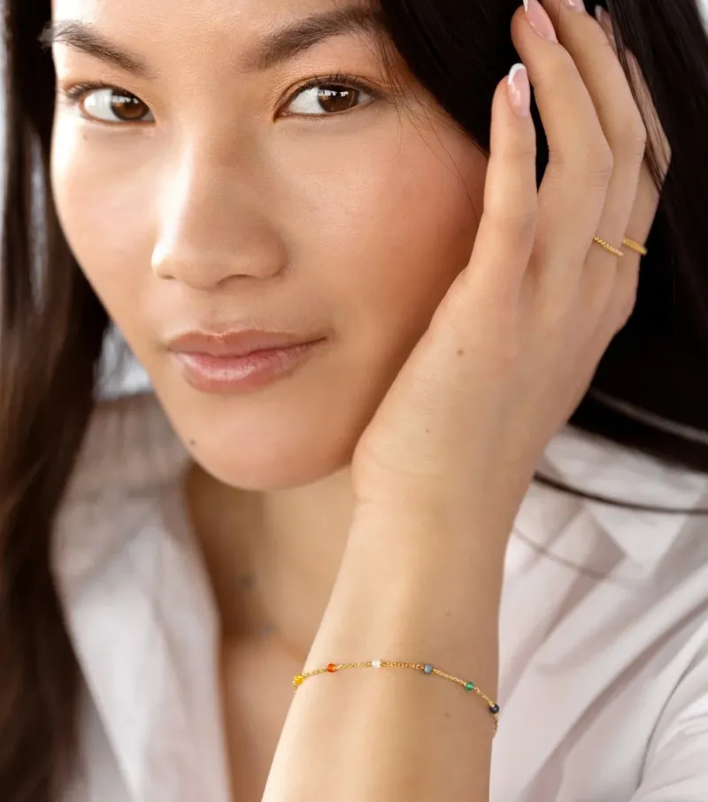 Syster P Santa Monica Multicolor Guld>Armband Clearance