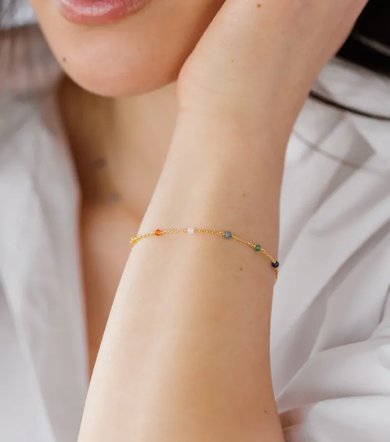 Syster P Santa Monica Multicolor Guld>Armband Clearance
