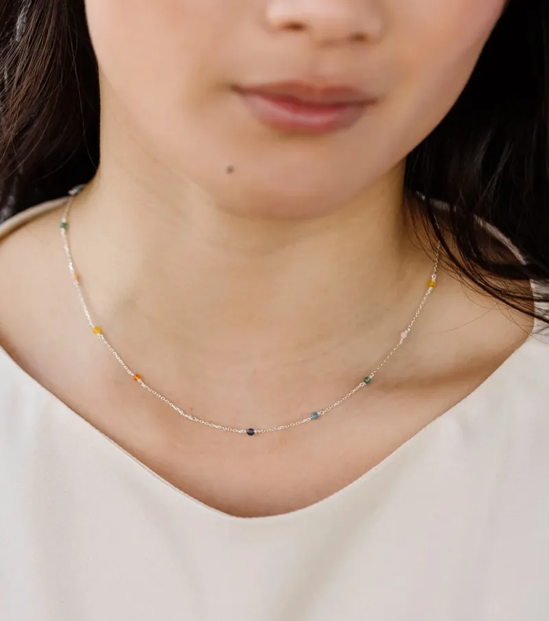 Syster P Santa Monica Multicolor Silver>Halsband Outlet