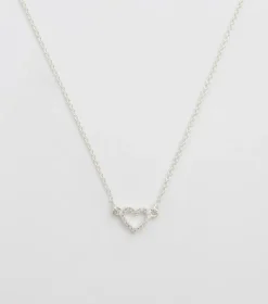 Syster P Snap Crystal Hjärta Silver>Halsband Online
