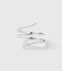 Syster P Sparkle Wrap Ring Silver>Ringar Sale