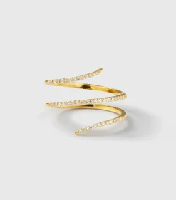 Syster P Sparkle Wrap Ring Guld>Ringar New