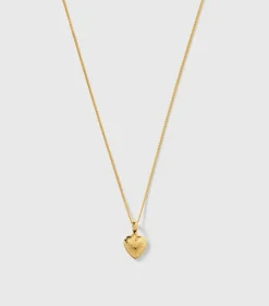 Syster P Sunburst Heart Guld>Halsband