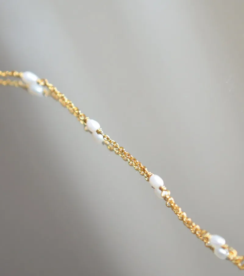 Syster P Treasure Multi Pearl Guld>Halsband Hot