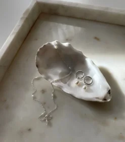 Syster P Treasure Pearl Hoop Silver>Örhängen Hot