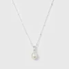 Syster P Treasure Single Pearl Silver>Halsband Clearance