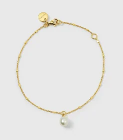Syster P Treasure Single Pearl Guld>Armband Discount