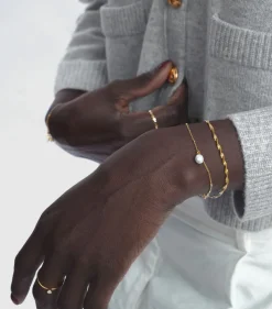 Syster P Treasure Single Pearl Guld><noscript><img width=