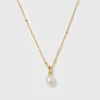 Syster P Treasure Single Pearl Guld>Halsband Hot