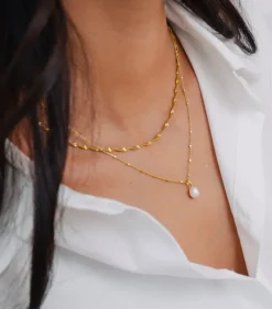 Syster P Treasure Single Pearl Guld><noscript><img width=