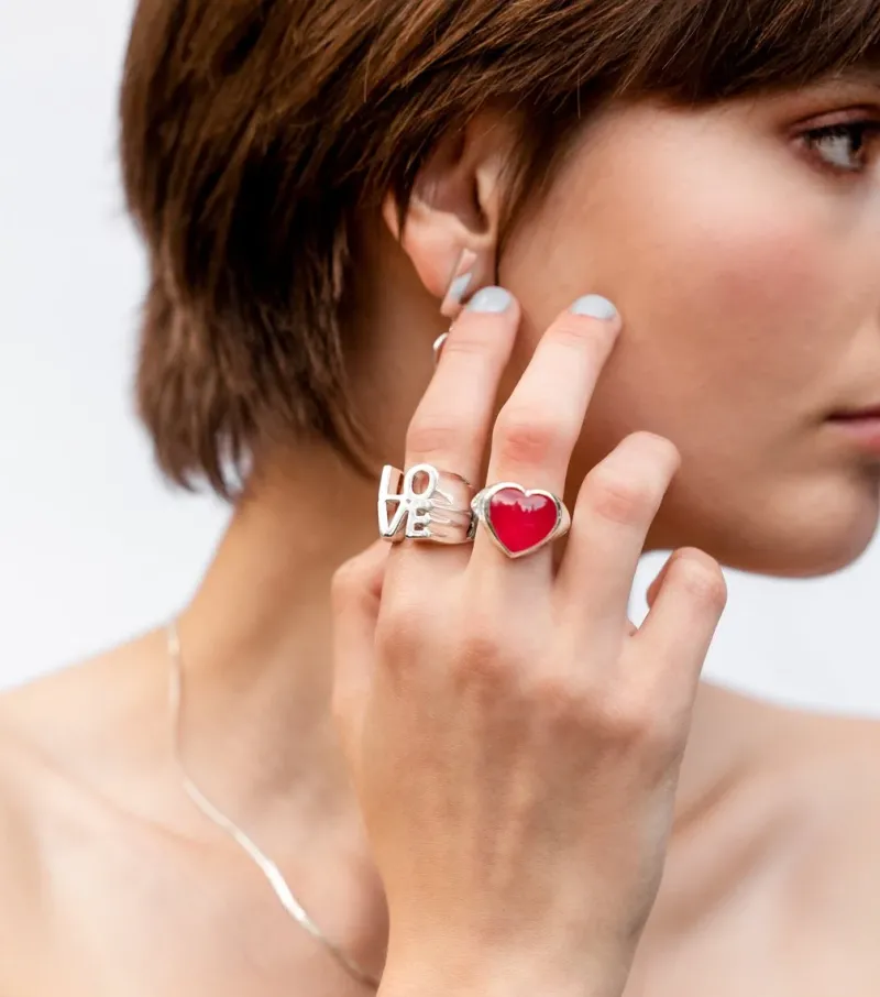 Syster P True Love Ring Silver>Ringar Hot