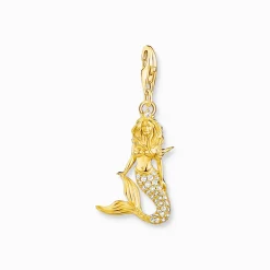 Charm-hängsmycke sjöjungfru guld>Thomas Sabo Sale