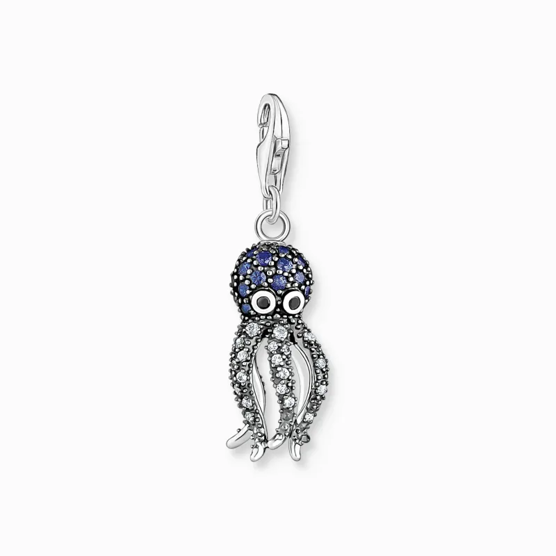 Charm-hängsmycke bläckfisk med blå stenar>Thomas Sabo Online